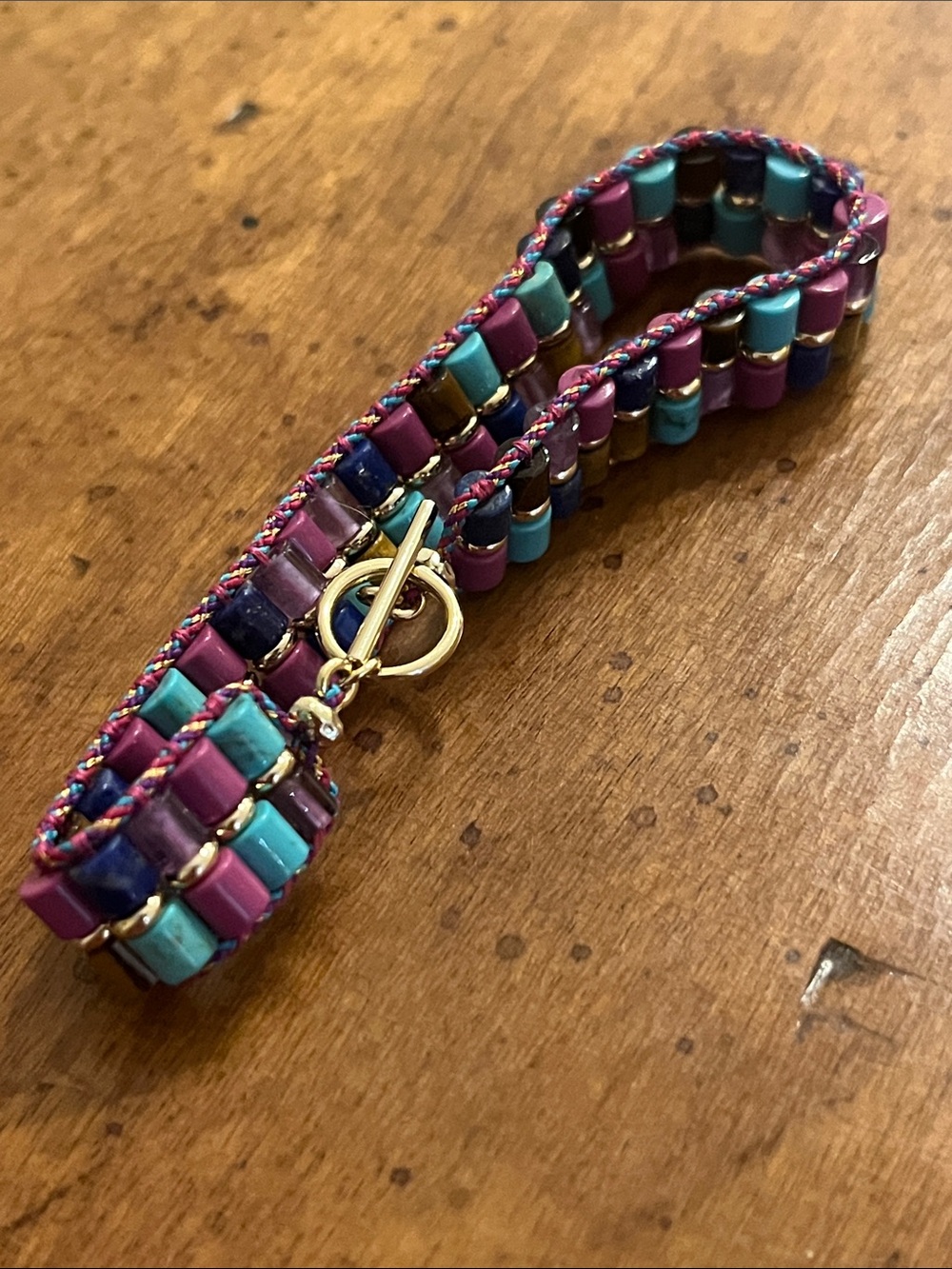 Kendra Scott - The Bree Gold Beaded Bracelet in Orchid Mix